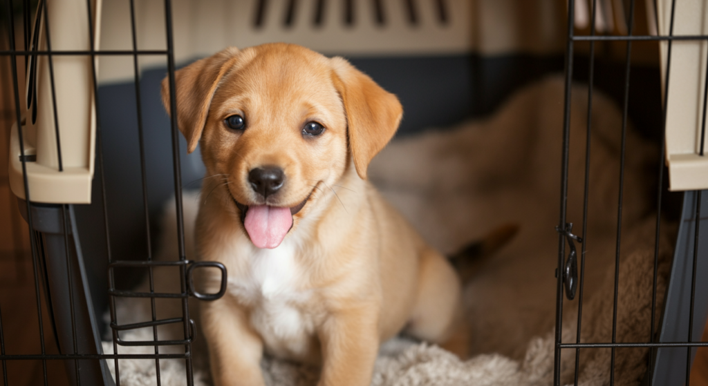 Crate Training a Puppy at Night