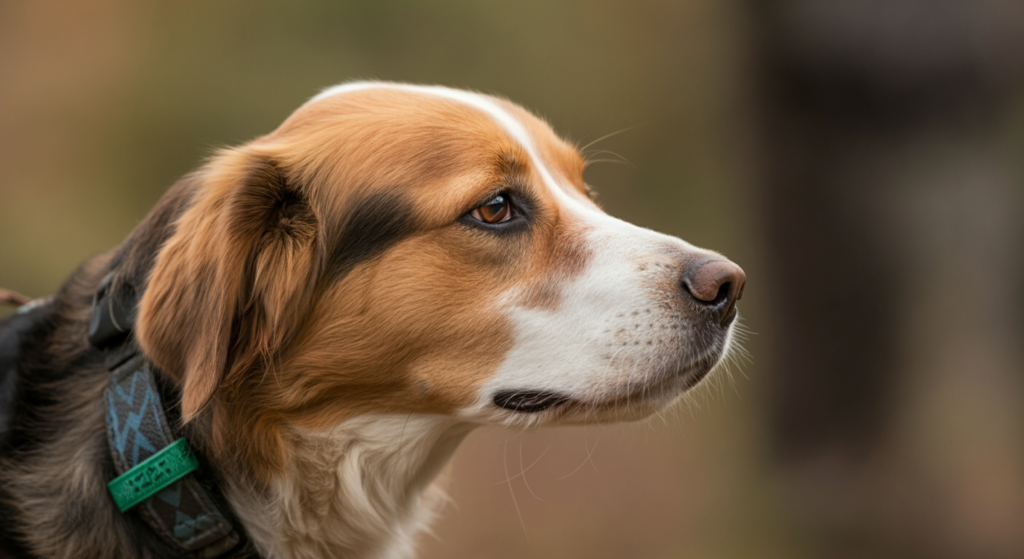 a dog sensing a human emotion