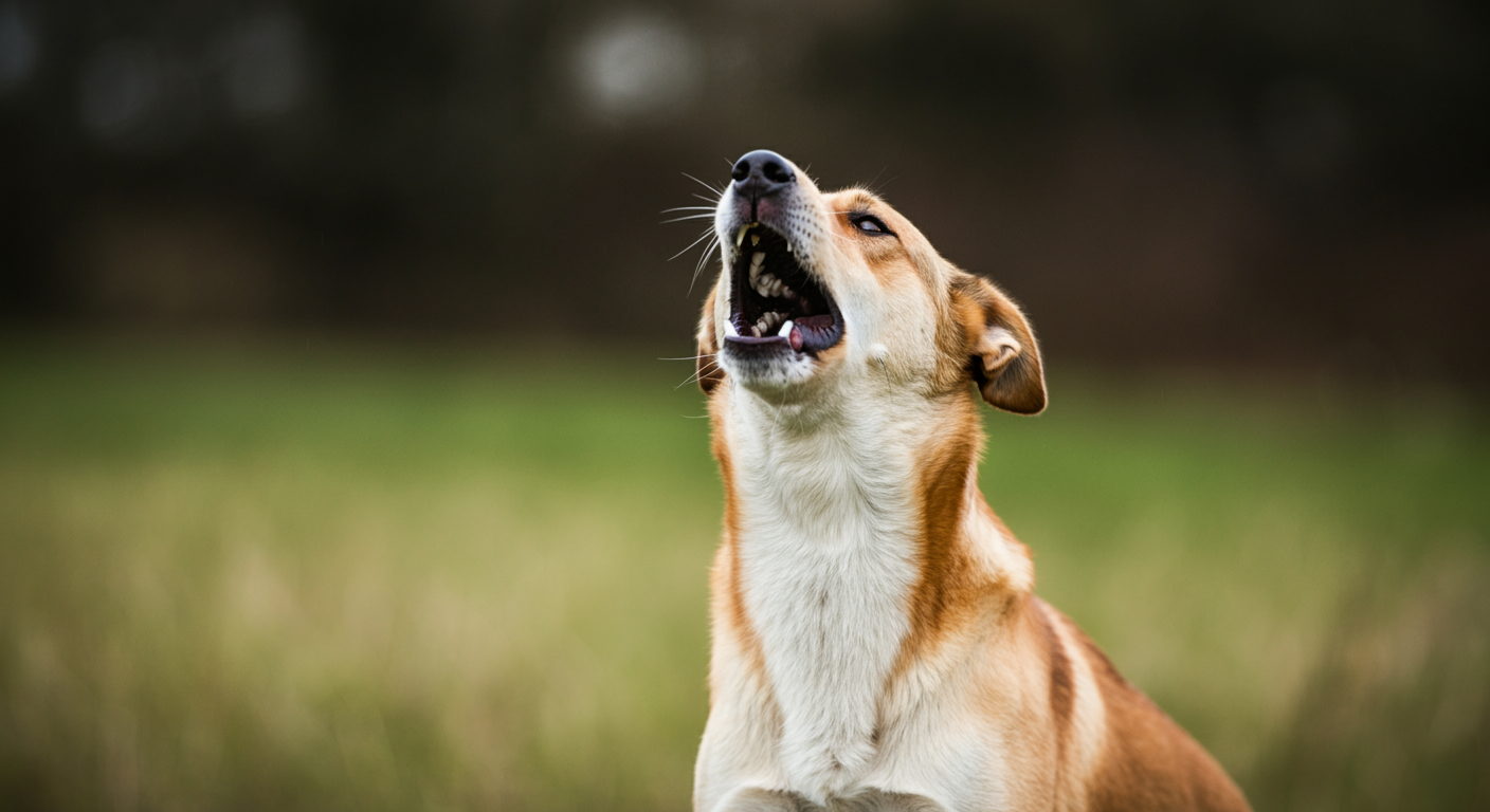 Dog displaying playful behavior